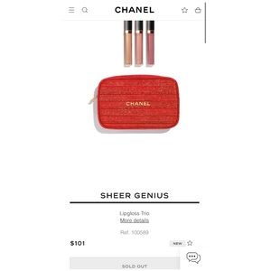CHANEL Sheer Genius lipgloss trio set